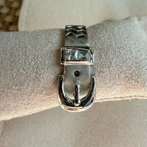 Sterling Silver Belt Buckle Ring
